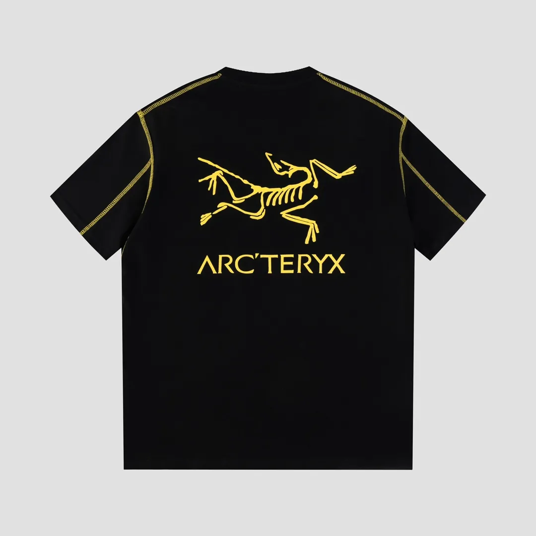 Ayc Teryx （ F 3） 2024FW T LOGO Premium 32s Same Style ： Yellow Pink White Size：XS S M L